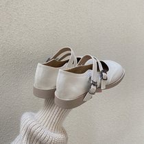 INS STUDIO) Small crowddesign advanced sense ~ temperament to buckle Mary Jane shoes