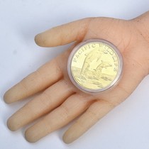 Tooth fairy gold coin coin replacement commemorative coin toy children change deciduous tooth reward tooth extraction send child prize metal coin
