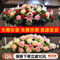 Conference table flower simulation flower fake flower flower arrangement office flower podium flower table flower table decoration flower simulation flower