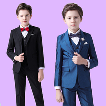 Flower boy small suit children suit suit suit autumn handsome boy piano playing boy English host dress