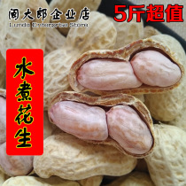 Xinsan Longyan original farmhouse white sun-dried salt salt-dried cooked boiled peanuts 500gx5 with shell-dried peanuts