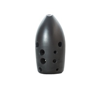 New 10-hole ten-hole double-cavity black pottery pen holder Xun treasures professional performance-grade national musical instruments