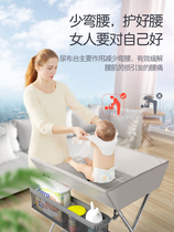  Diaper change artifact Baby bath care table Integrated mother and baby room Diaper baby newborn baby care table