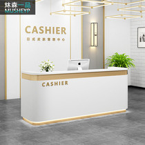 Cashier Simple modern imitation marble light luxury beauty salon Clothing store Bar bar haircut company front desk reception desk
