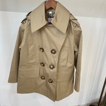Part of the spot Sue21aw autumn and winter new children parent-child windbreaker neutral boy and girl khaki