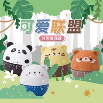 Cartoon Cute Alliance Mechanical Countdown Timer Students Children Disciplined Time Manager Kitchen Chronograph Reminder
