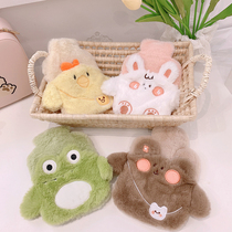 Cute water injection type hot water bag students keep warm small plush hand warm portable winter warm Portable Mini Portable