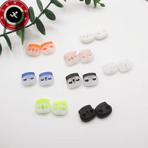 Leguan Sport color spring buckle girls heart cute pig nose buckle Childrens shoelace holder anti-slip buckle