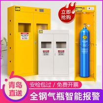 Qingdao explosion-proof bottle cabinet safety cabinet laboratory double bottle gas tank acetylene nitrogen hydrogen cylinder storage cabinet