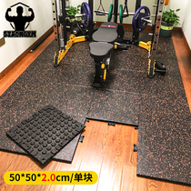 Stronger gym Rubber Ground Mat Dumbbells Force Area Sports Flooring Home Rubber Damping Soundproofing Private Tutor