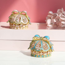 Japanese crown jewelry box European stud box Jewelry storage Wedding proposal ring ring box High-end gift box