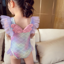 Girls Mermaid Summer Suit 2021 New Super Ocean Childrens Magic Color Swimsuit Little Girl Princess Swimsuit