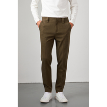 (New on 1212) Hengbaishi Winter Men's Slim Fit Small Foot Straight Casual Pants Business Joker Western Pants
