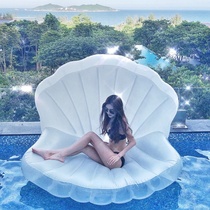 Water floating bed children pearl shell floating pool floating bed floating mat inflatable toy mount super swimming ring