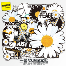 32 Zhang Quan Zhilong GD small daisy suitcase sticker Suitcase trolley box incognito custom waterproof tide brand sticker art