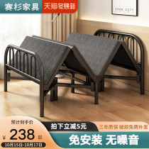 Rollaway room single home lunch bed strong and durable double lunch bed portable cot for rental house simple bed