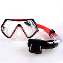 Large view high-end diving mirror full dry breathing tube adult set snorkeling equipment