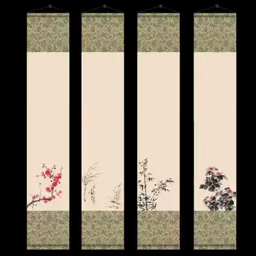 梅兰竹菊画轴-梅兰竹菊画轴促销价格、梅兰竹菊画轴品牌- 淘宝