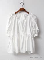 Korea Dongdaemun direct mail discount MILLIMETER WOMENs short sleeve casual all-in-one shirt