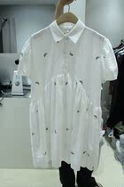Korea Dongdaemun direct mail discount ONDO womens short sleeve fashion shirt dress