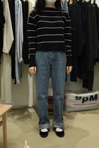 South Korea East Gate Straight Hair AVECNOUS Women Joker Casual Jeans M Code