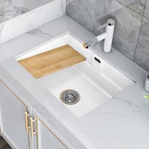 Custom balcony Ceramic wash basin Counter basin Built-in laundry basin with washboard deepened laundry pool Vegetable basin sink