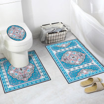 Creative toilet sticker bottom edge U type sticker self-adhesive waterproof anti-slip abrasion-proof edge surrounding cushion applid with decorative floor cushion