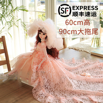 Eucalyptus Barbie doll toy set girl children 60cm Princess large simulation oversized change