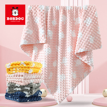 Babu bean double-sided bean blanket autumn and winter thin baby quilt baby paceset childrens blanket new blanket