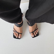 Eight 0321 Korean stalls direct mail spring summer trend simple womens slippers 6cm-1429533