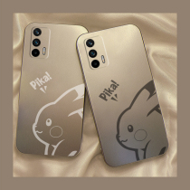 Pikachu suitable for realme truth I gt mobile phone shell gtneo new silicone neo2 protective sleeve flash version anti-fall master version plated silver exploring version cartoon tide lovers male and female