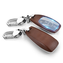 Mercedes-Benz key set E-class e300lC260l key bag A200L glc260 gla leather keychain men and women