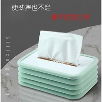 Silicone accordion folding tissue box cute bedroom storage home living room coffee table office desktop tissue box