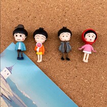 4 sets of cherry meatballs three-dimensional animation doll press nails colored nails creative wall cork decoration map