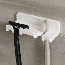 Taiwan Holder Know no trace multi-purpose toothbrush Holder razor razor razor hanger simple bathroom adhesive hook
