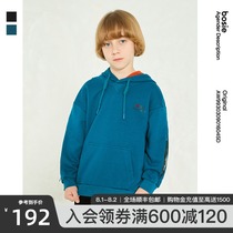 bosie kids winter new children sweater boy girl pullover simple hooded top tide 6045D