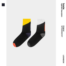 bosie Acc2021 autumn new socks mens color socks fashion fashion comfortable breathable socks