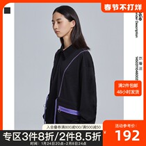 Bosie Ishijinchuan Autumn New POLO Shirt Male Couple Joker Color Matching Student Loose Long Sleeve Jacket Tide
