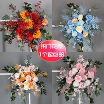 Wedding Road cited juju leaf Wenxia flower flower simulation flower with corner corner of corner shelf