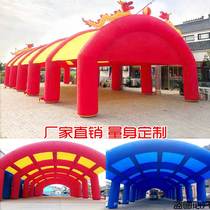 Outdoor large wine room greenhouse shade red and white comedy inflatable tent wedding wedding arch
