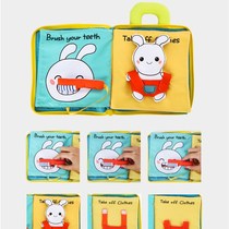 Tail 0-13d three-dimensional cloth book early education baby month tear L not rotten neutral educational toy baby