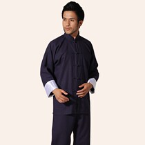 Chinese Chinatown Tang Fashion Mens Cotton Hemp Kung Fu Suits of Tai Chi Costume Mens Sleeveless Mens Mens Sleeves Han Fu