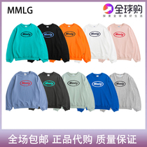 MMLG Sweater loose mens and womens letter round neck pullover 1987 single piece Joker long sleeve 87MM couple top