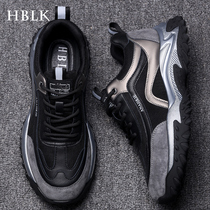 Mens shoes 2021 Autumn New Sports mens thick-soled leather father shoes wild trend casual shoes men