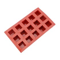 15 Grids Square Silicone Soap Molds Making ChocoJlate Cake