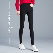 Long leggings womens tall wear spring and autumn 2021 new black elastic high waist fashion womens pants super long