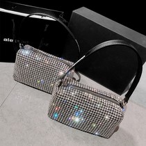 aw rhinestone bag new bag women's bag autumn and winter full diamond bag 2021 slung hand chain bag underarm bag