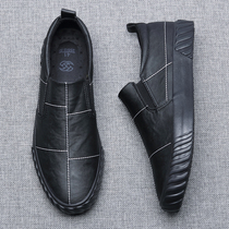 Official Spider King 2021 New Mens Shoes Fall Tide Shoes Casual Leather Shoes A Foot Pedal Sloth Shoes Mens Board