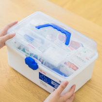 The contents of the medicine chest household medical family pack bulk box storage box pill box first-aid kit full ying ji xiang