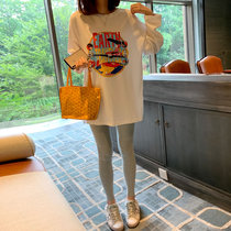 Pregnant Woman Spring Clothing Fashion style Long Sleeve Blouse Loose T-shirt Dress Net Red Ocean Air Spring Autumn Money for Pregnancy Women Dress